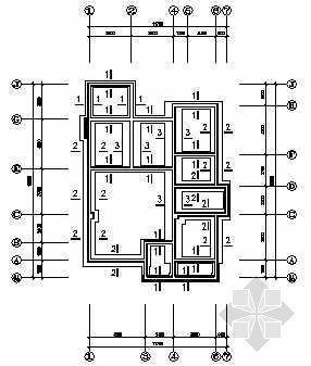 农村住宅建筑结构全套图资料下载-某农村住宅结构图