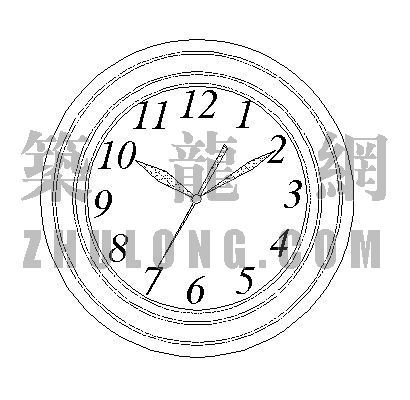 分享钟表cad图块资料下载