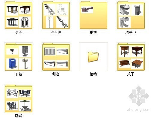 su茶室模型素材资料下载-su素材库003