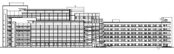 江苏八层现代风格医院资料下载-松江某八层医院建筑施工图