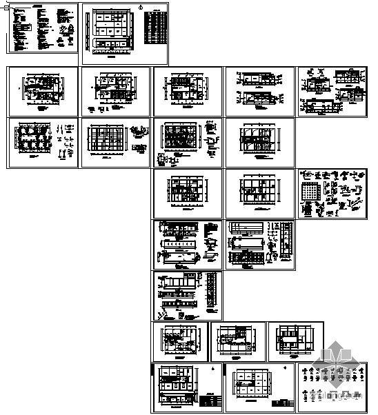 污水处理结构设计资料下载-某学院2000方污水处理水池建筑结构设计图