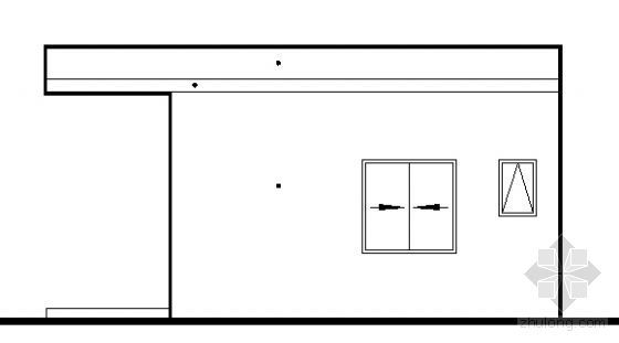 砖混门卫室图纸资料下载-某C型门卫室建筑方案图
