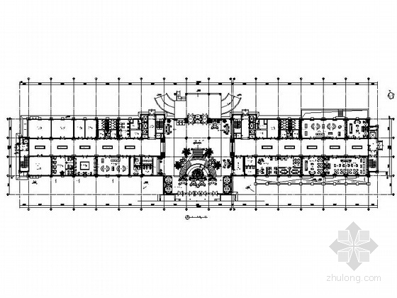 公共空间装饰施工图资料下载-[内蒙古]某豪华民族风格酒店公共空间室内装修施工图（含效果）