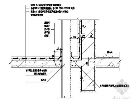 高层外落水管施工方案资料下载-阳台落水管构造