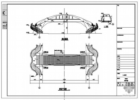 钢结构人行栏杆设计图资料下载-深圳某人行天桥钢结构图纸