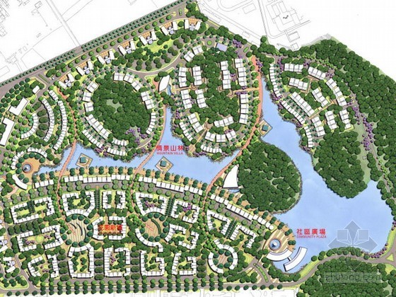 广东住宅区景观设计资料下载-佛山住宅小区景观设计方案
