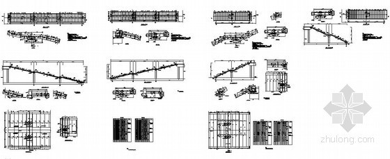 人行梯道方案资料下载-钢柱人行天桥梯道构造节点详图设计