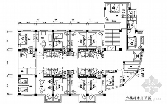 湖南酒店景观施工图资料下载-湖南某六层商务酒店给排水设计施工图