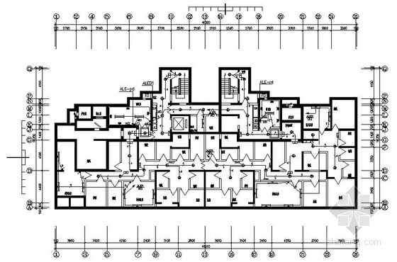25层住宅楼图纸资料下载-某25层住宅楼电气图纸