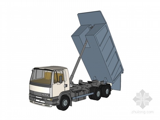 五十铃货车3d模型资料下载-自卸货车SketchUp模型下载