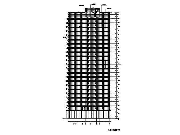 [上海]高层石材幕墙立面商业办公综合体楼建筑施工图-高层石材幕墙立面商业办公综合体楼建筑