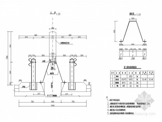 高速公路施工图设计（毕业设计 31张）-防眩板设计图 