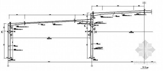 钢结构中心支撑详图资料下载-钢结构柱间支撑详图