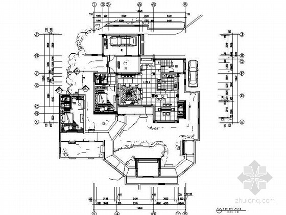 复式楼电气施工图资料下载-[苏州]精美中国风2层住宅室内设计CAD施工图（含效果图）