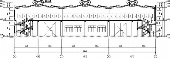 双跨厂房建筑结构图资料下载-18米双坡三联跨厂房全套建筑结构施工图