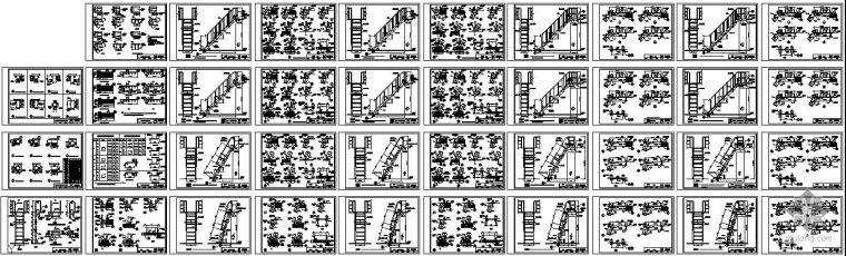 混凝土节点构造图集资料下载-某钢梯节点构造图集