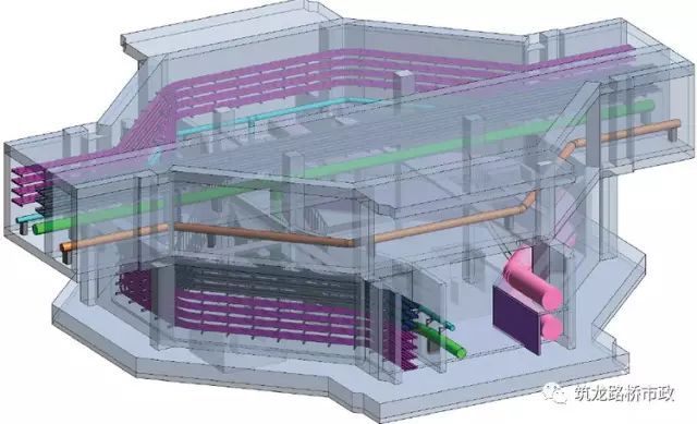 地下综合管廊节点和附属构筑物设计、建设知识汇总-交叉口透视图2