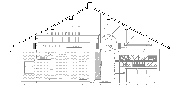 中式屋顶瓦施工图资料下载-经典中式餐厅施工图