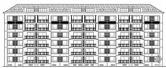 六层一梯三户施工图资料下载-（毕业设计）六层砖混结构住宅建筑结构施工图（附有计算书）
