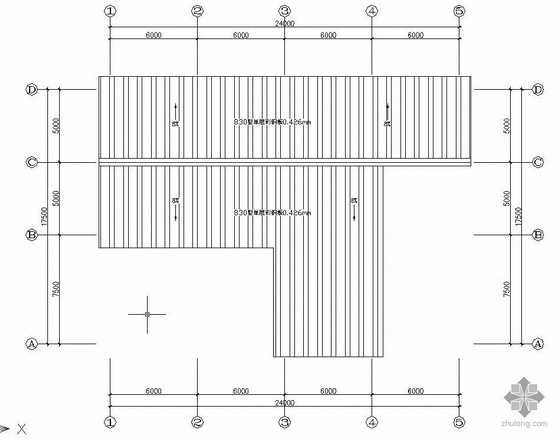 钢结构20米厂房施工图资料下载-某钢结构厂房施工图纸