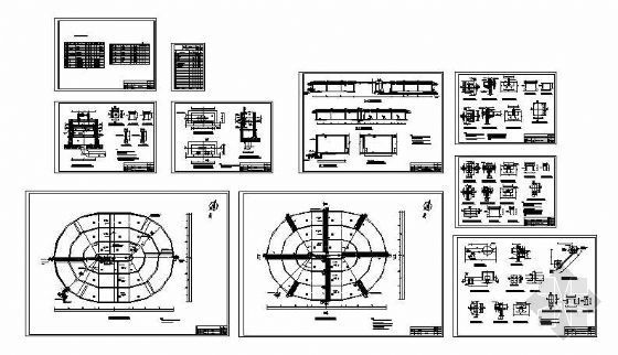 氧化沟污水处理CAD图资料下载-某污水处理厂氧化沟全套施工图