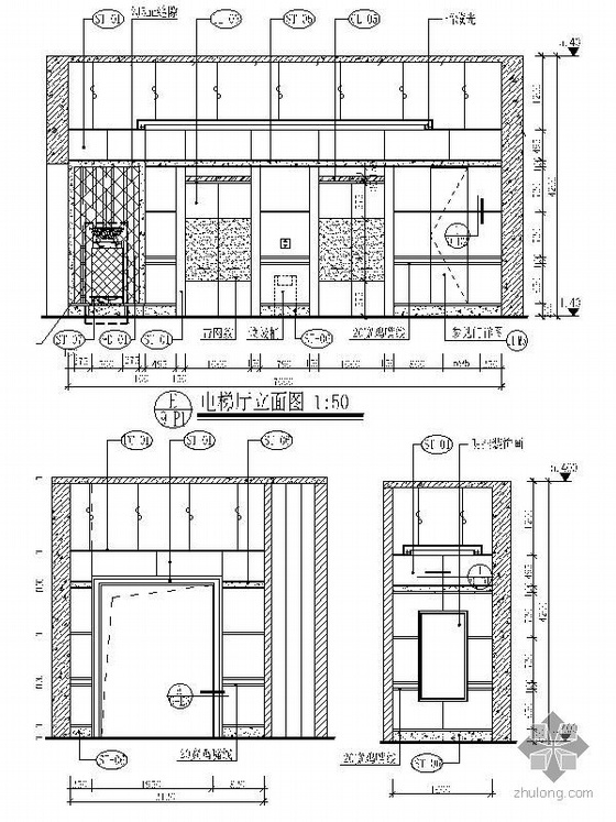 住宅大堂及电梯厅装修图-3