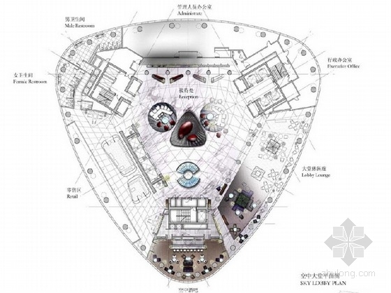 5星级酒店方案图资料下载-[广东]豪华大气5星级酒店概念设计方案含效果图