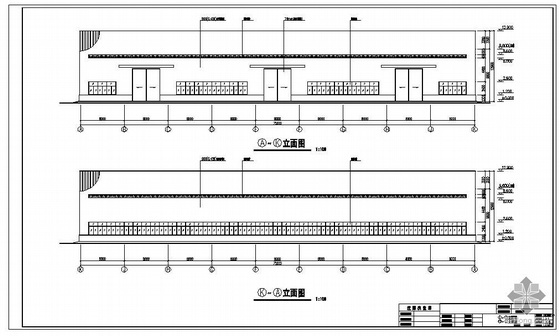 车生产车间资料下载-新津县某设备厂生产车间建筑结构图