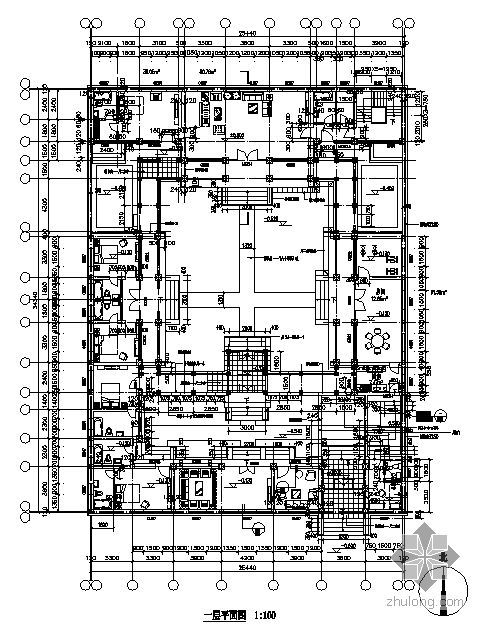 [北京]某四合院建筑施工图（经典仿古建筑）- 