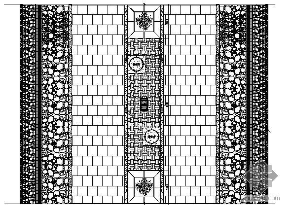 步行街道路铺装详图