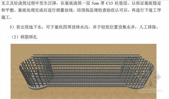 2013年高速公路工程施工组织设计152页（含支架法桥涵）-系梁钢筋绑扎示意图 