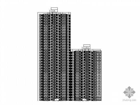 重庆十二层建筑施工图资料下载-[重庆]某三十三层商住楼建筑施工图（99米）