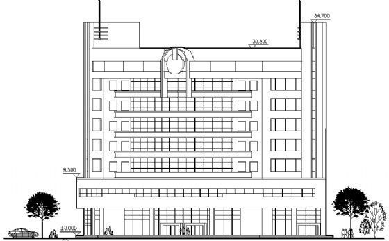 上海高层综合办公楼资料下载-某综合办公楼建筑方案