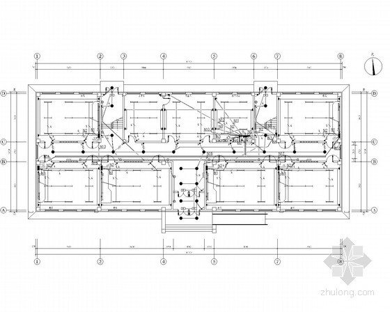 砖混结构值班室施工图纸资料下载-[新疆]某小学电气施工图（含值班室）