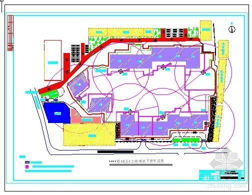 塔吊平面图纸资料下载-北京某住宅项目塔吊平面布置图