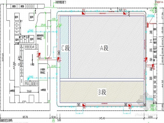 鲁班奖工地平面布置资料下载-[北京]框架结构综合楼施工组织设计（保长城杯，争鲁班奖）