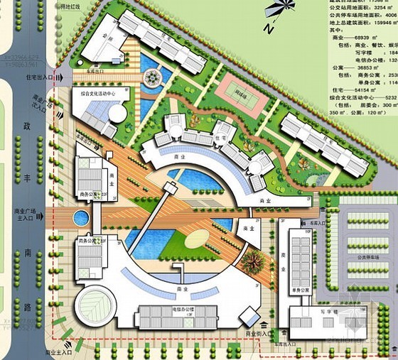 新中式商业广场景观资料下载-[深圳]商业广场景观设计方案