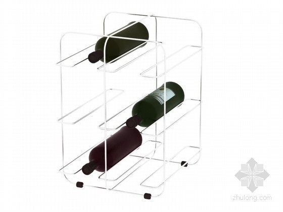 不锈钢电动伸缩门施工方案资料下载-不锈钢酒架3D模型下载
