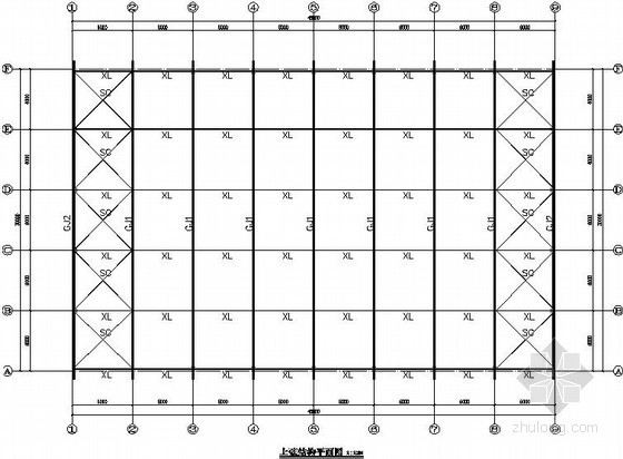 弧形钢桁架建筑图纸资料下载-[广东]弧形门式刚架仓库结构施工图
