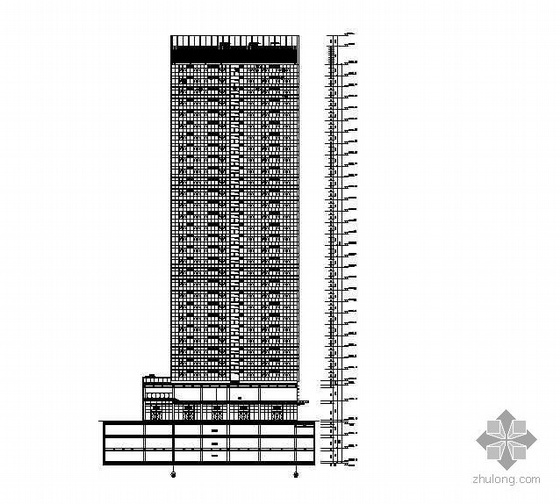 某三十层综合办公楼建筑施工图（99.9米）- 