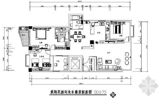 室内水电安装设计施工图资料下载-家装设计施工图