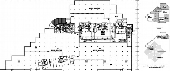 地下车库平面CAD资料下载-某地下车库通风平面图