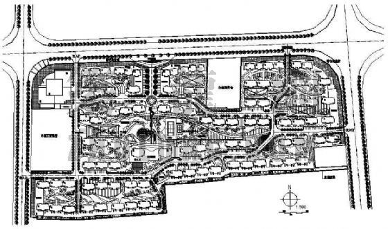 低密度小区总图资料下载-某小区规划设计总图
