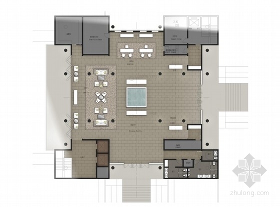 中式酒店卧室模型资料下载-[江西]新中式海景度假村别墅概念设计方案（含效果图）