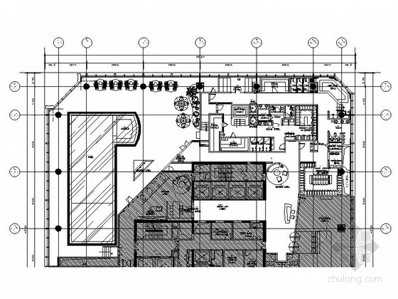 泳池施工图CAD资料下载-[惠州]市中心高档酒店游泳池区装修施工图（含效果）