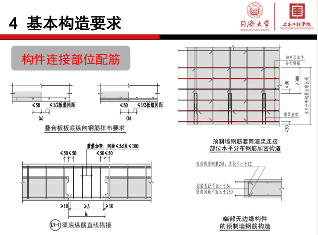 装配式混凝土结构的连接节点构造（PPT，93张）-连接部位配筋