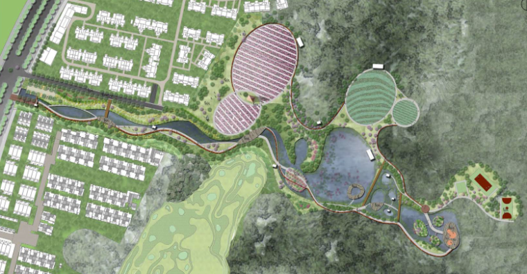 建筑施工图设计生态公园资料下载-巴月荘生态公园设计