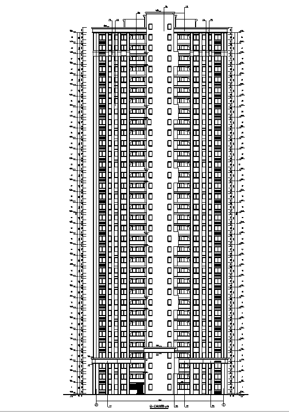 超高层全专业图纸资料下载-[安徽]超高层10栋住宅建筑施工图(含水暖电全专业图纸）
