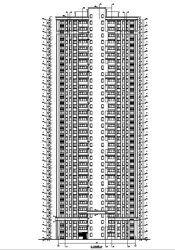 住宅建筑结构水暖电图纸资料下载-[安徽]超高层10栋住宅建筑施工图(含水暖电全专业图纸）