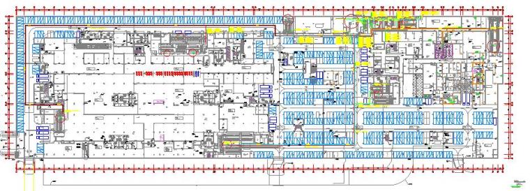大庆唐人中心市政配套工程-地下室平面图